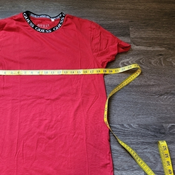 Guess Los Angeles Mens Curved Hem Tee Shirt Medium - Picture 4 of 5